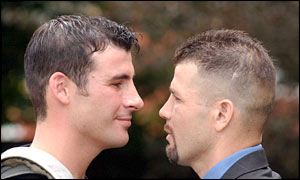 Joe Calzaghe and Miguel Jimenez