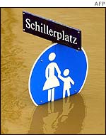 Roadsign at Schillerplatz in Dresden