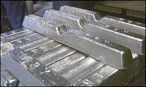 Aluminium ingots