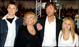 Judy Finnigan and Richard Madeley with their children Jack and Chloe