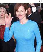 American actress Sigourney Weaver 
