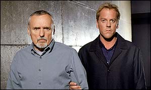 Dennis Hopper and Kiefer Sutherland