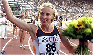 Szabo celebrates her victory