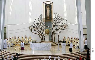 The God's Mercy shrine at Lagiewniki