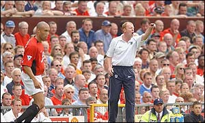 Megson during his first match as a Premiership manager 