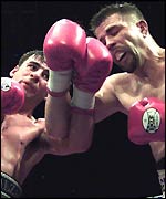 Joe Calzaghe and Miguel Jimenez