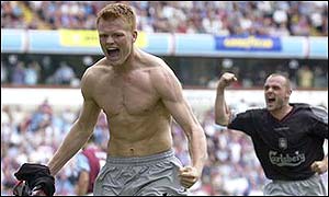 Riise gave the visitors the lead early in the second half