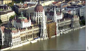 View of the Hungarian parliament