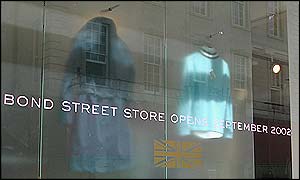 Pringle's Bond Street store opens in September 2002