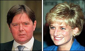 Ken Wharfe and the late Princess Diana