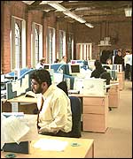 National Debtline advisers at desks