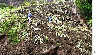 Landslide in Yunnan, China