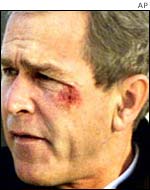 US President George W Bush