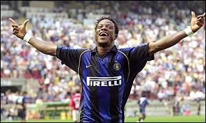 Mohammed Kallon is having a good spell at Inter Milan