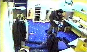 CCTV footage of raid
