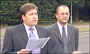 Detective Chief Inspector Andy Hebb (left)