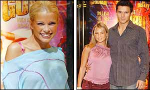 Melina Messenger, Rachel Stevens and Jeremy Edwards