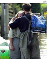 Woman comforted in Eilenburg