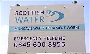 Water treatment works sign