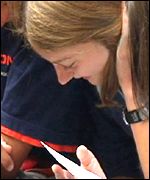 Students at Bro Myrddin Comprehensive 