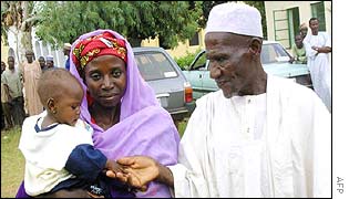 Amina Lawal and her step-father