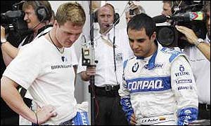 Ralf Schumacher and Juan Pablo Montoya