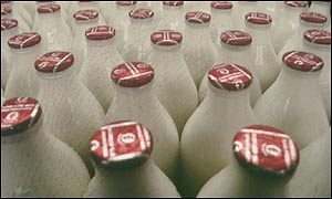 Bottles of milk