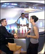 Bar on board the A380