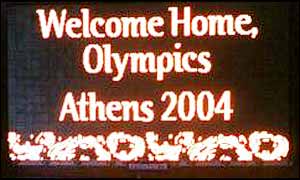 Athens is the venue for the 2004 Olympics