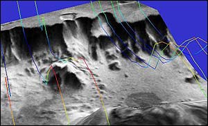 You can fly over the canyons of Mars