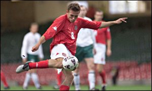 Craig Bellamy in action against Belarus