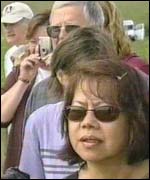 US tourists visit crop circles