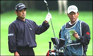 Toshi Izawa of Japan is the other joint leader on six under