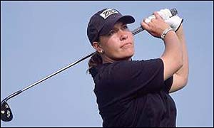 Denmark's Iben Tinning leads on seven under par