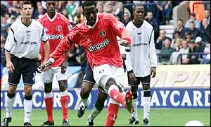 Chris Bart-Williams scores from the spot in the first half