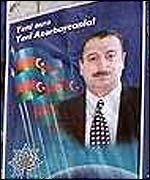 Ilham Aliyev, as shown on a recent election poster