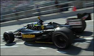 Cristiano da Matta sets out on his qualifying run