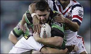 O'Hara in action against the Roosters