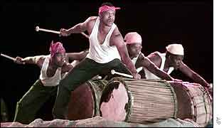 Drummers at the opening ceremony in Johannesburg