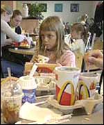 Children at McDonald's