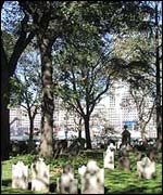 Graveyard at St Paul's church ( picture courtesy of www.trinitywallstreet.org )