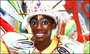 Dancer in carnival costume