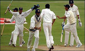 Ganguly's team came out on top by an innings and 46 runs