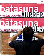 Batasuna posters in Pamplona
