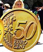 Mock up of a single currency coin