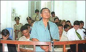 Chhouk Rin in court in 2000
