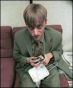 Mackenzie Crook in the office