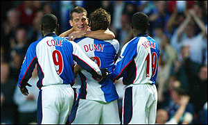Blackburn celebrate David Dunn's opener