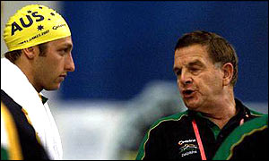 Ian Thorpe (left) and don Talbot