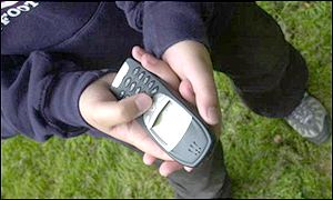 Person using mobile phone